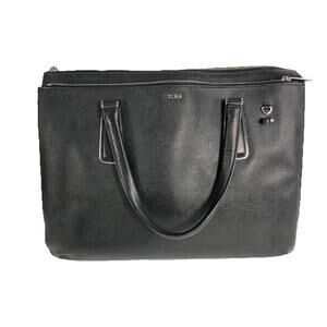 TUMI 79391D Sinclair "Nina" Saffiano Commuter Briefcase Business Black Leather